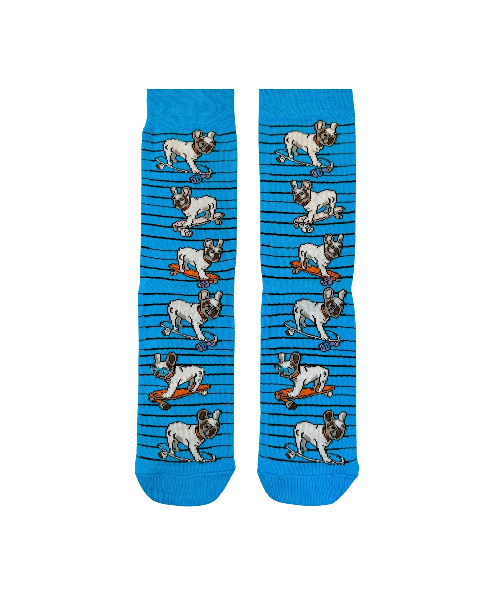 French BullDog On Skateboard Socks