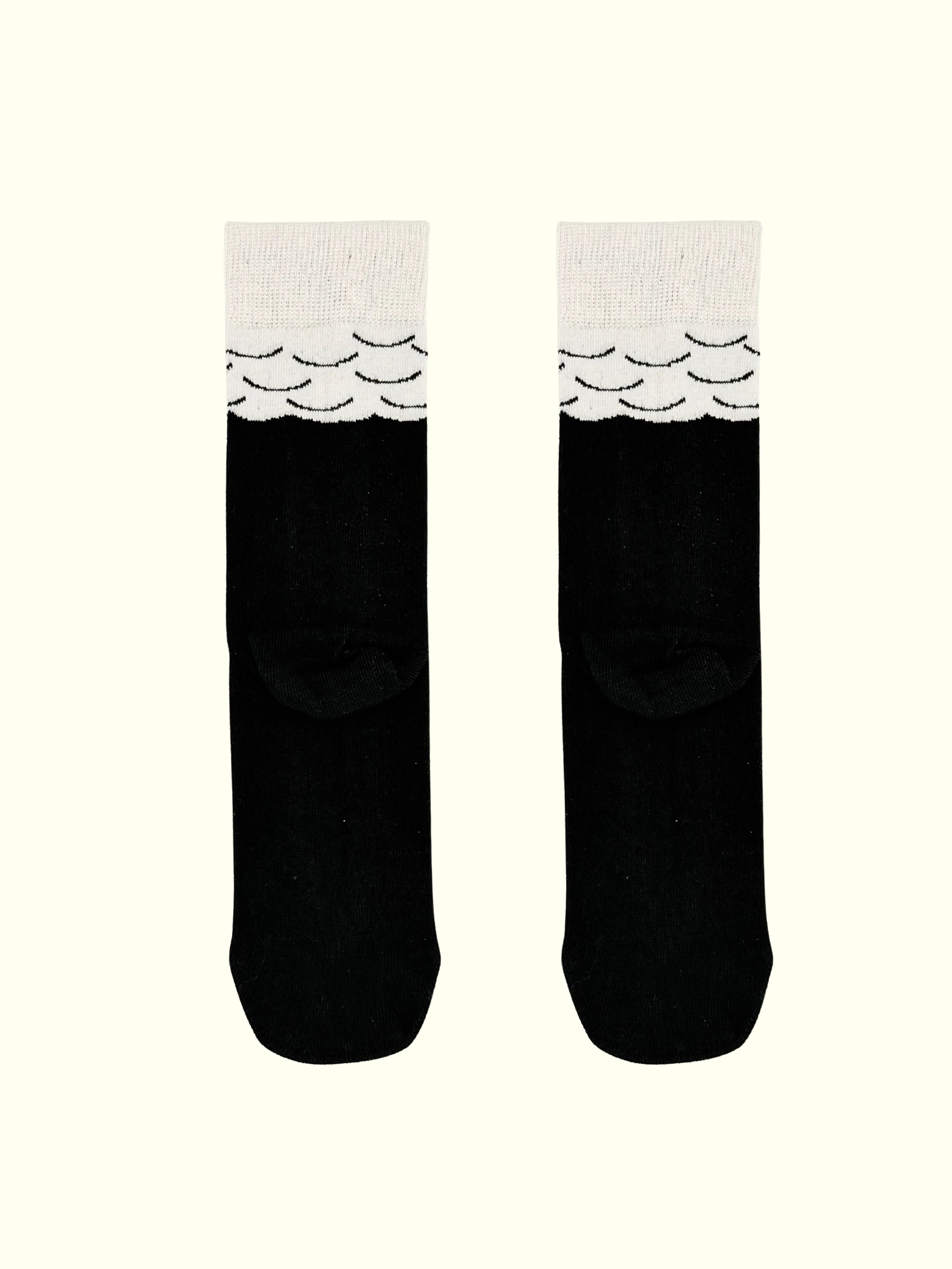 Back view of chicken legs socks