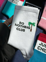 A pair of do nothing club socks