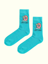 A pair of donut worry socks
