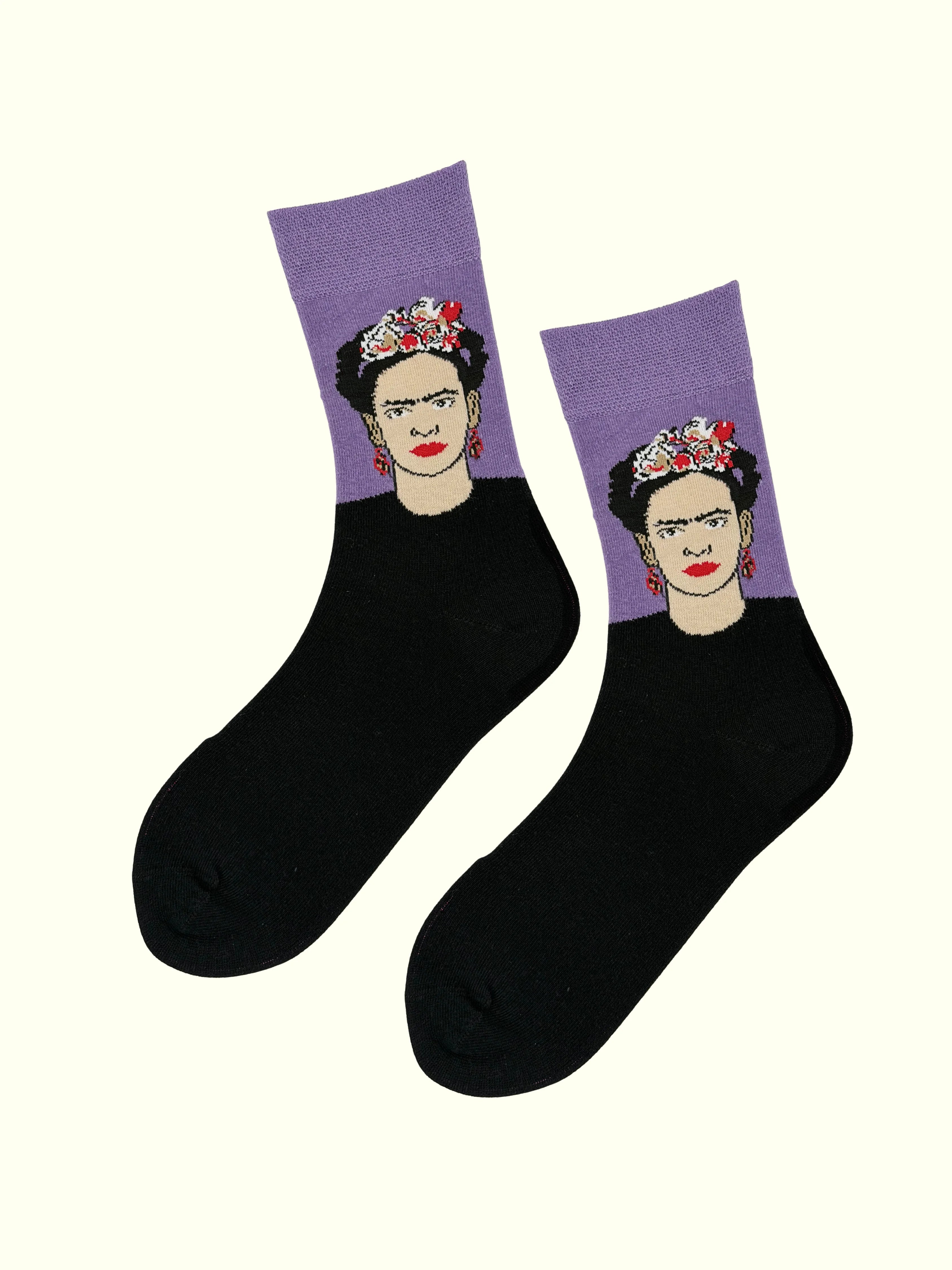 A pair of frida kahlo socks