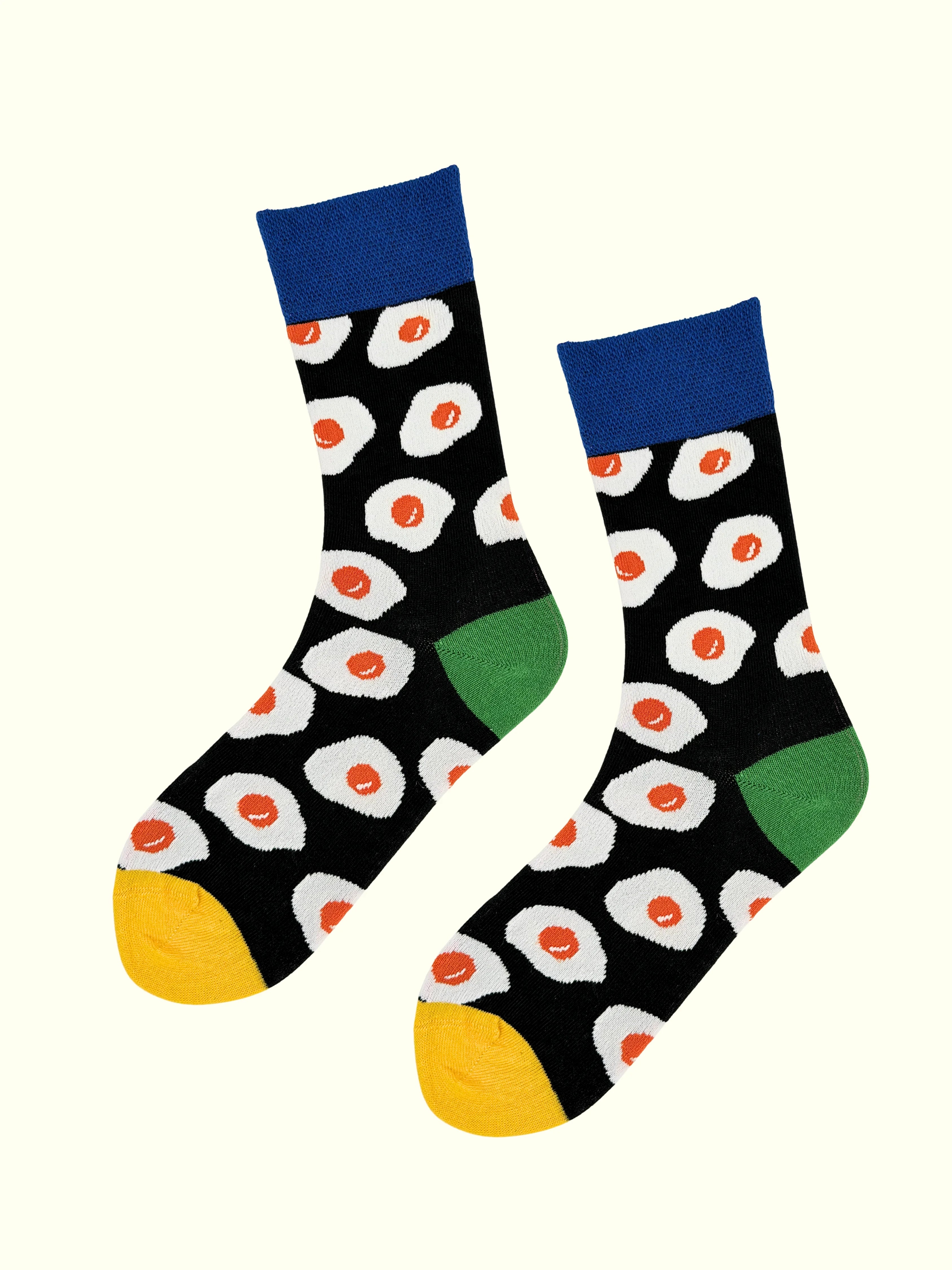 Fried Egg Green Socks