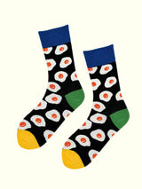 Fried Egg Green Socks
