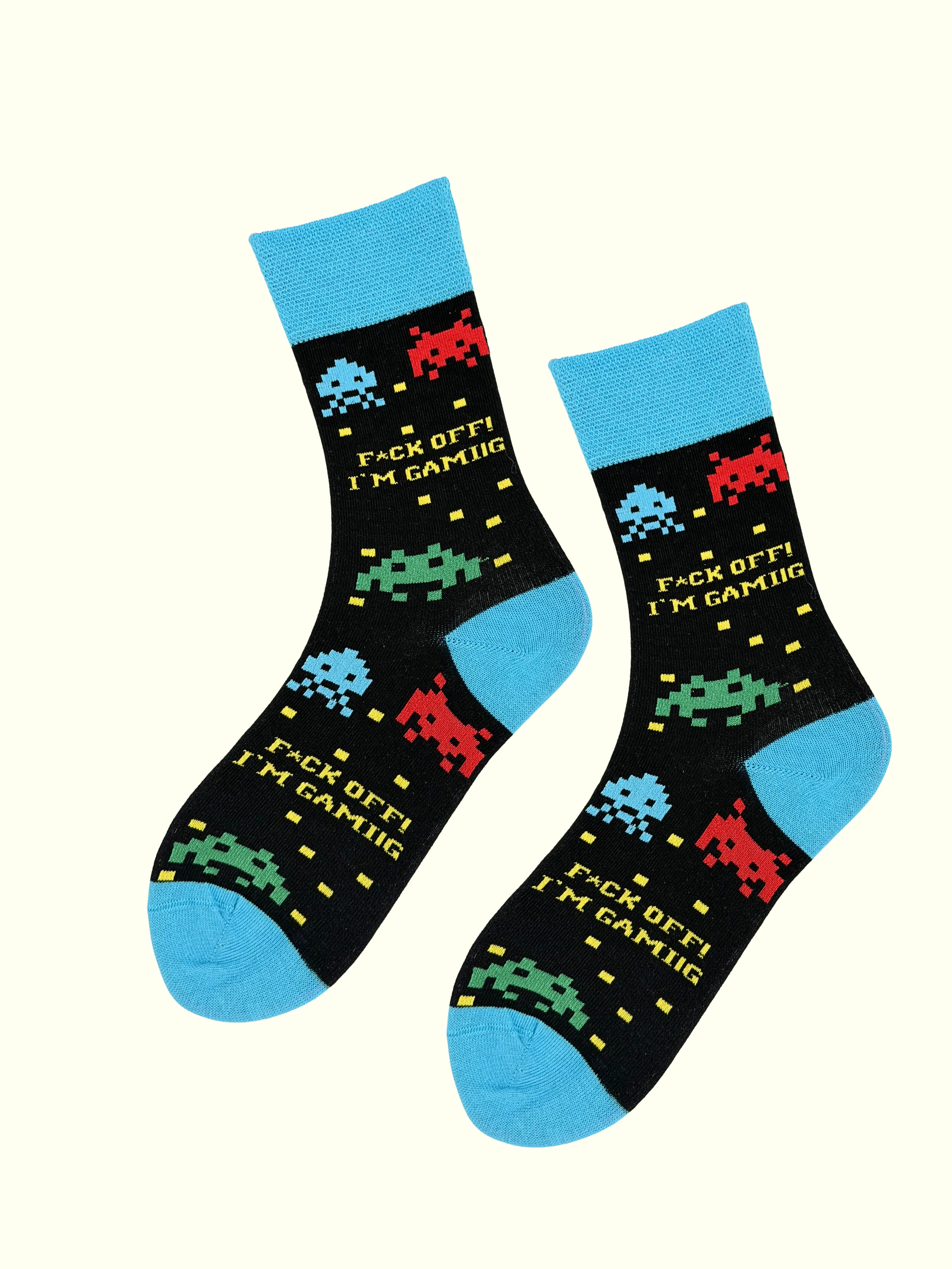 A pair of retro game socks