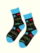 A pair of retro game socks