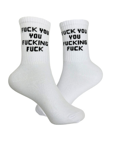 Fuck You You Fucking Fuck Novelty Socks