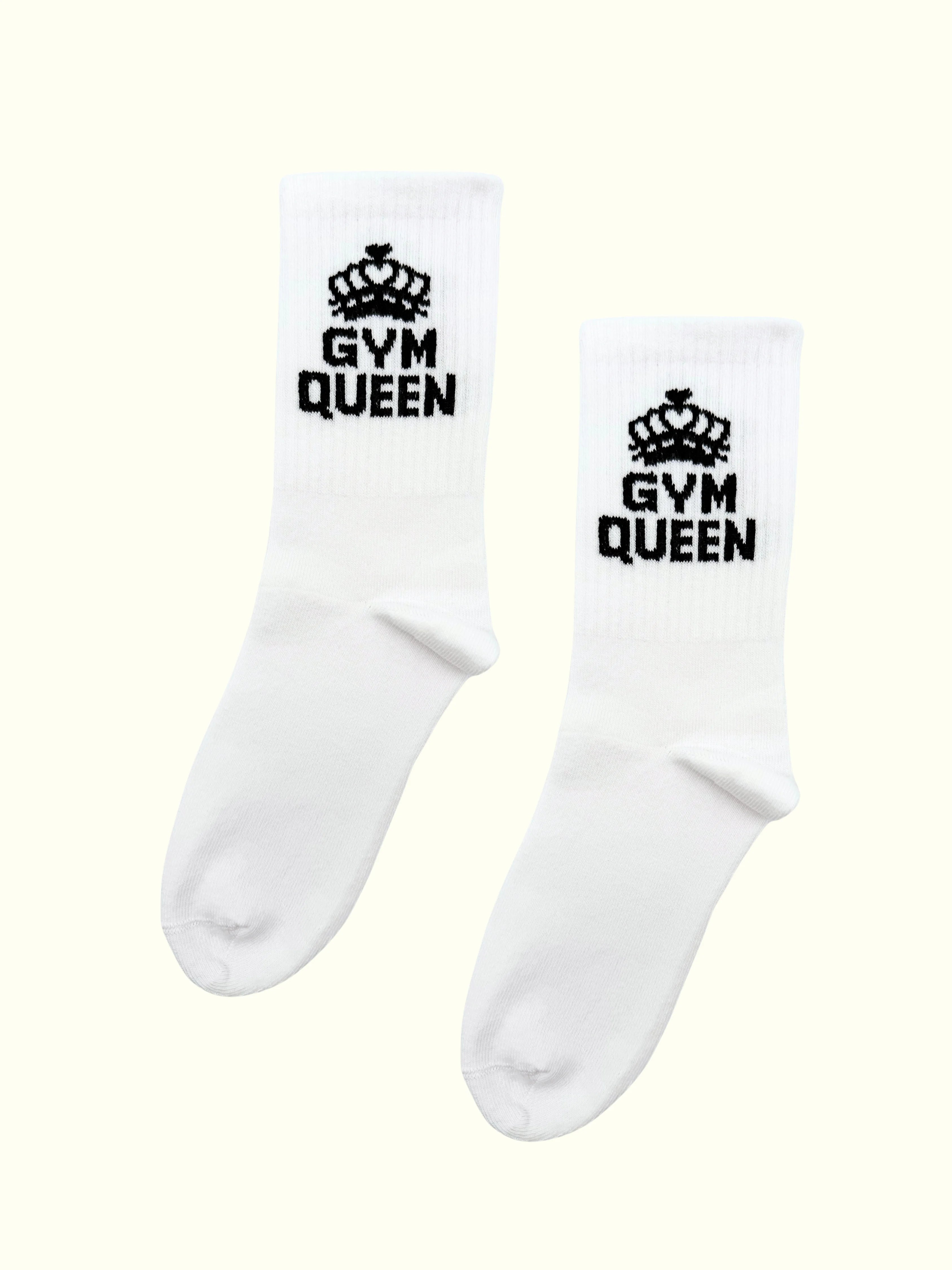 A pair of gym queen socks