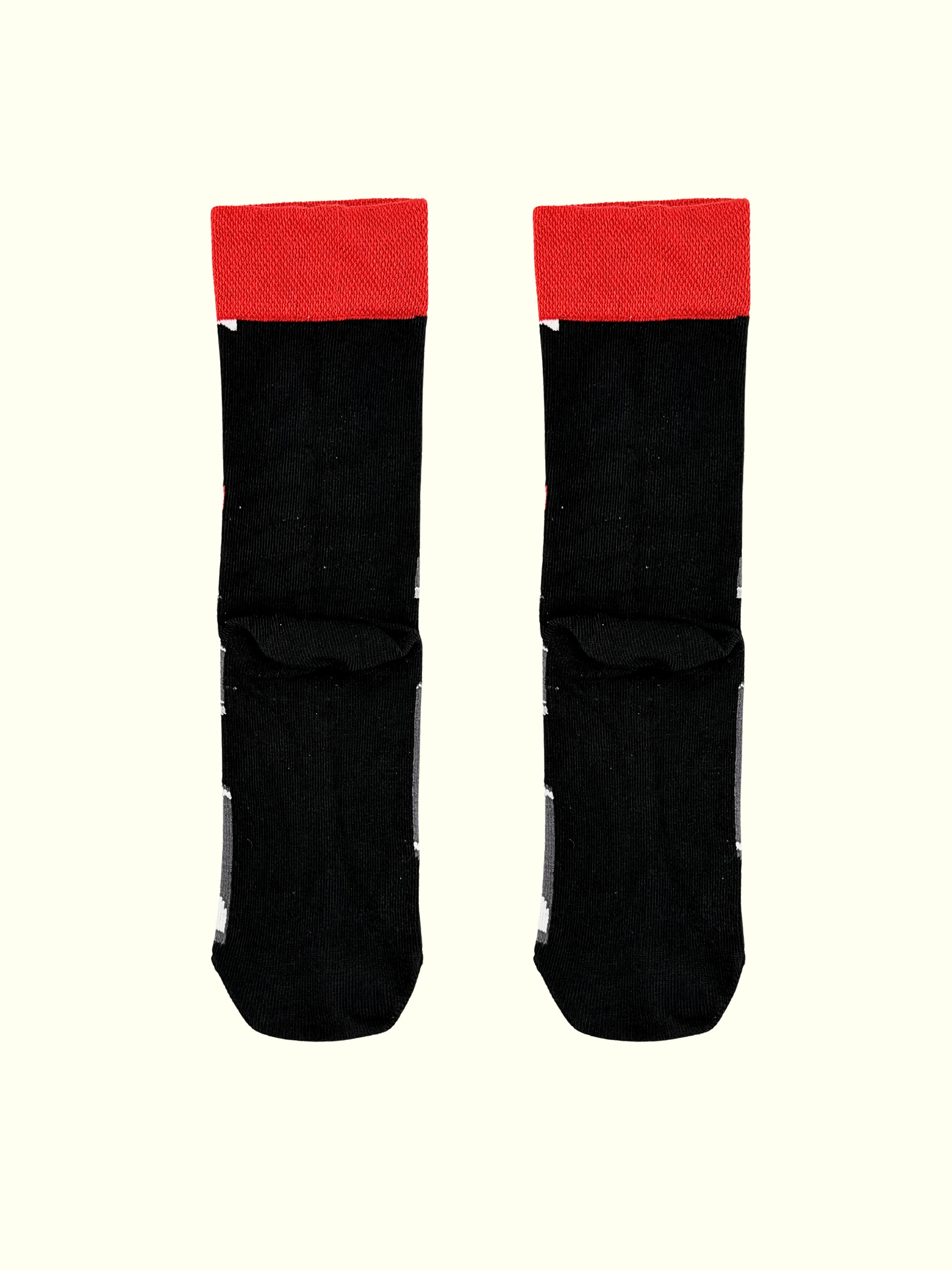 Back view of Big Ben and Red Bus socks