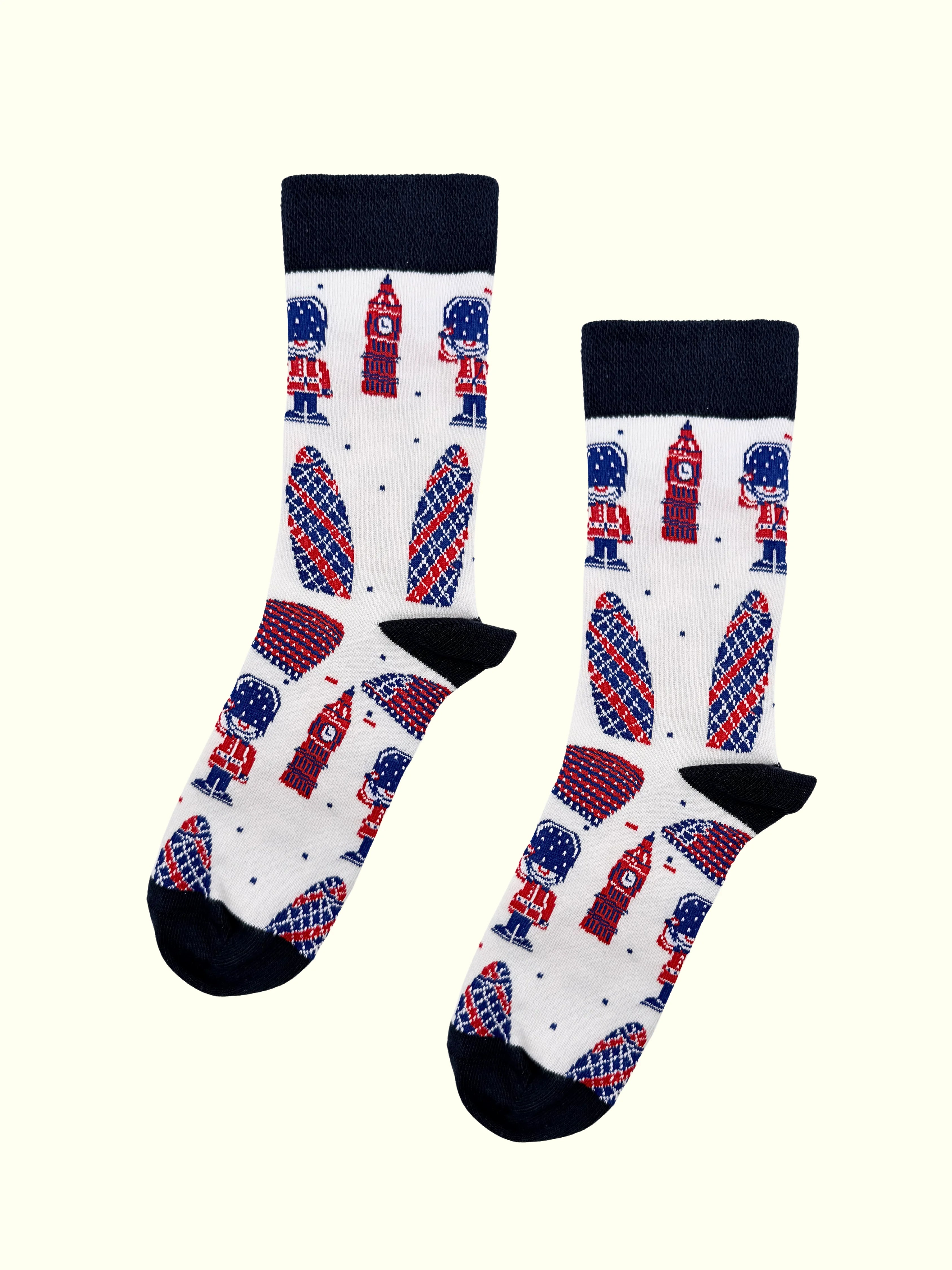 A pair of london icons socks
