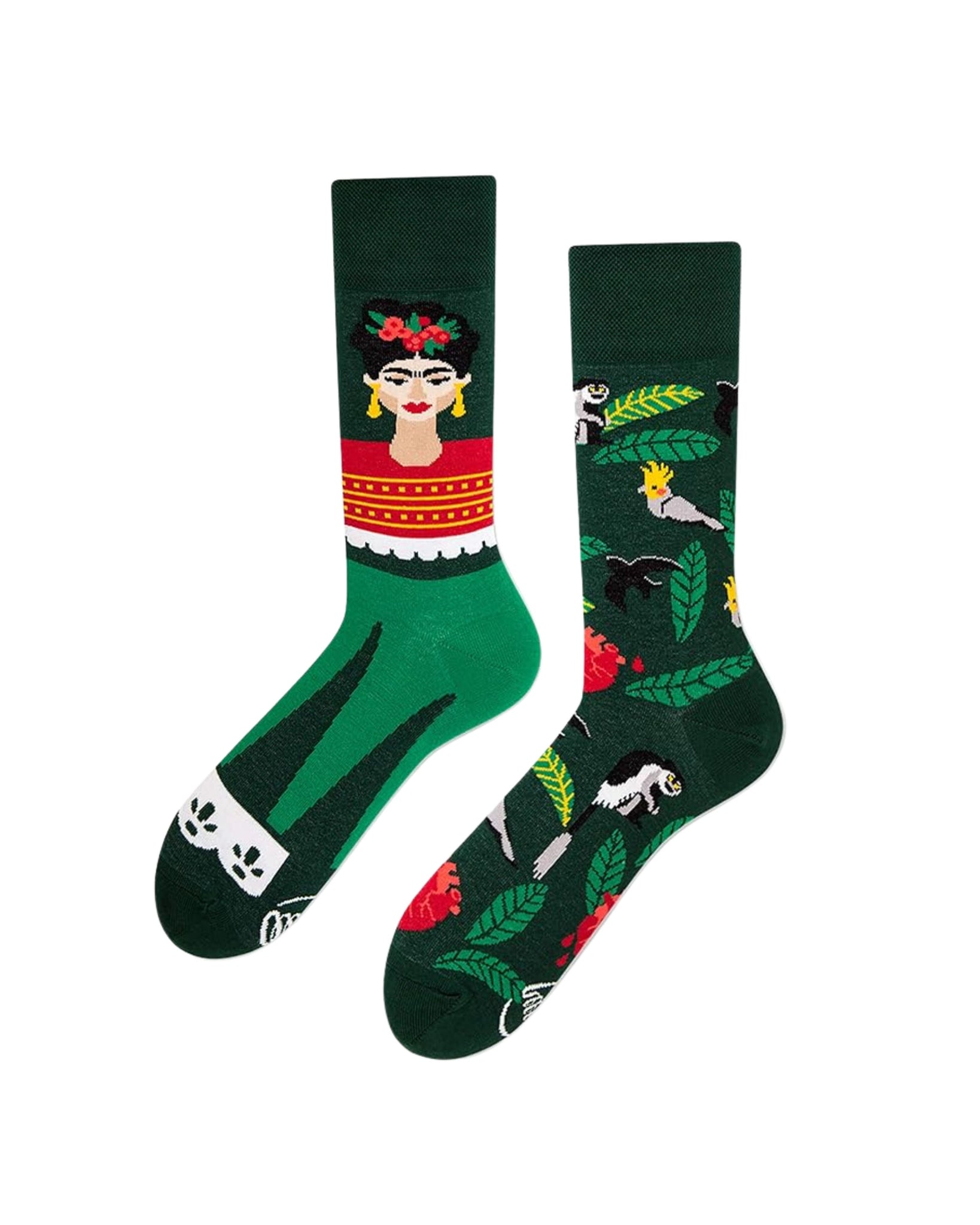 Frida Kahlo Mismatch Socks