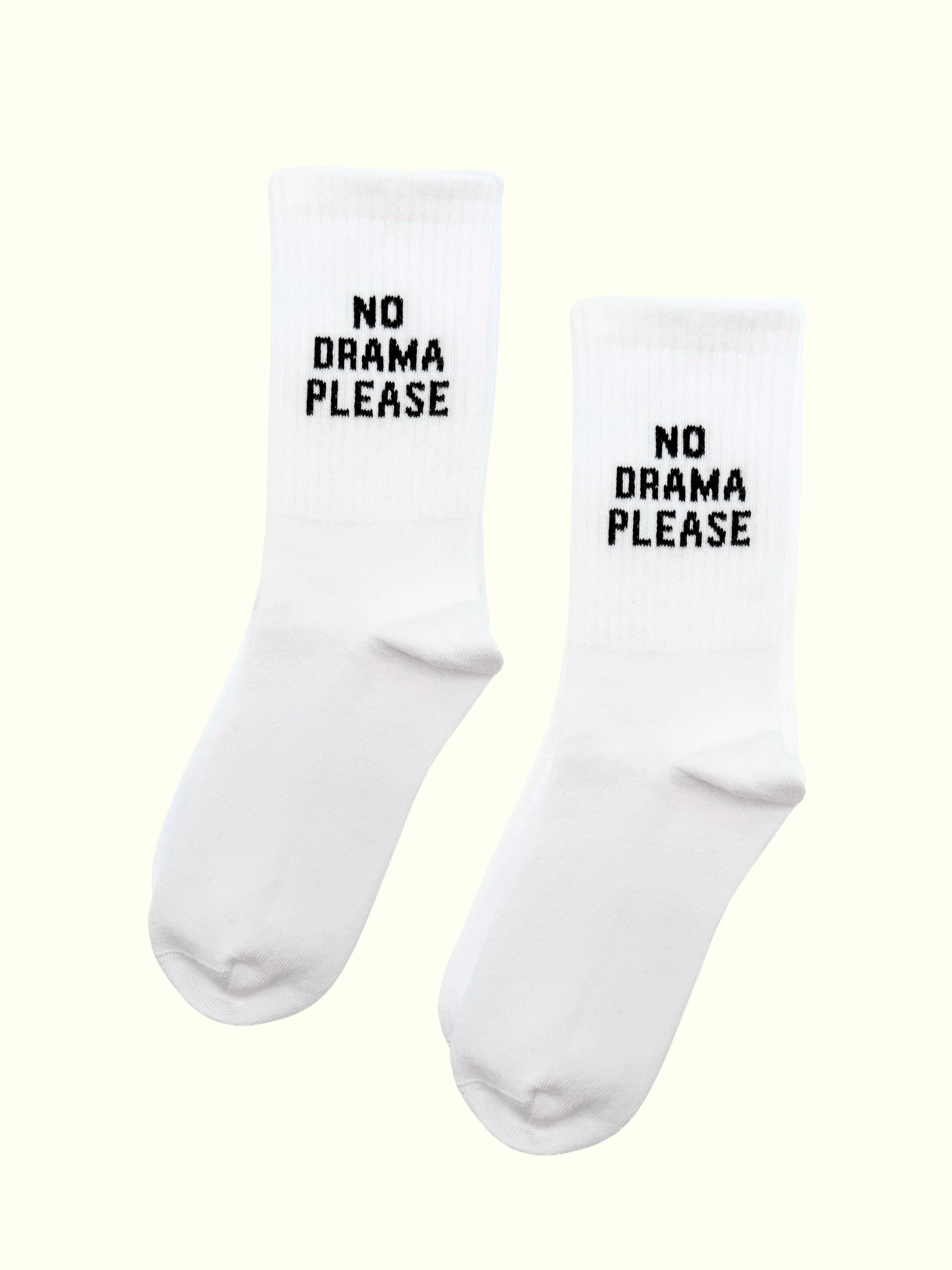 A pair of no drama please socks