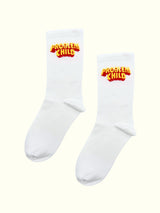 A pair of problem child socks