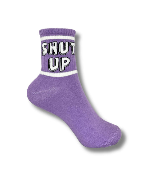 Purple Shut Up Socks