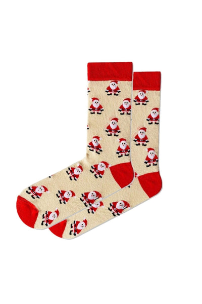 Santa Patterned Christmas Socks