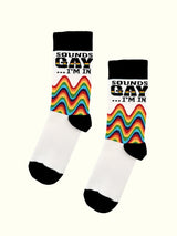 A pair of sounds gay socks
