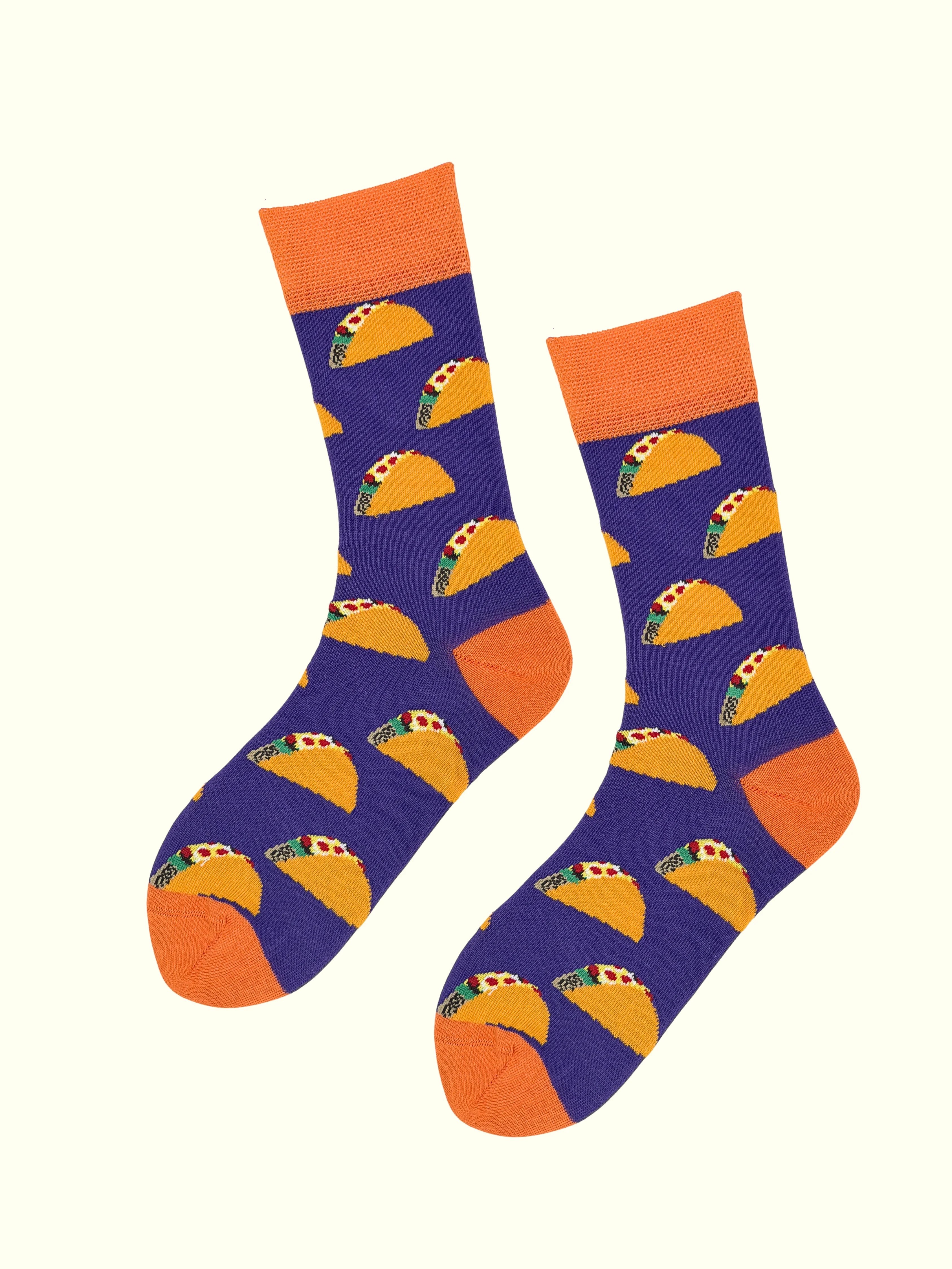 A pair of taco socks