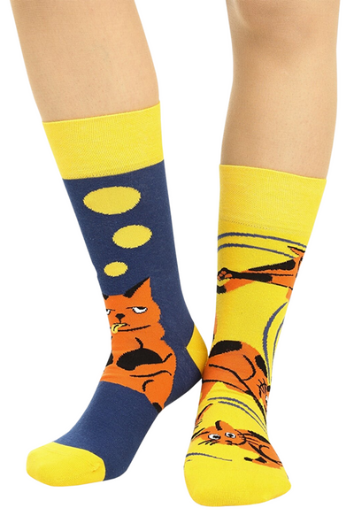 Cat Patterned Socks