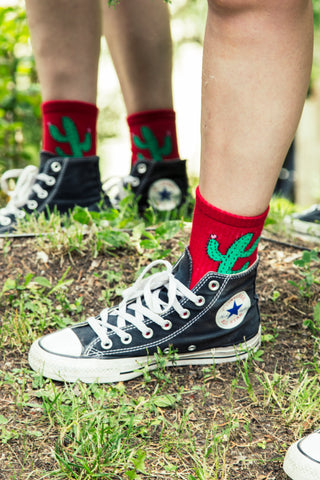 Cactus Red Ankle Sock