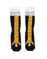 Front view of chicken leg socks