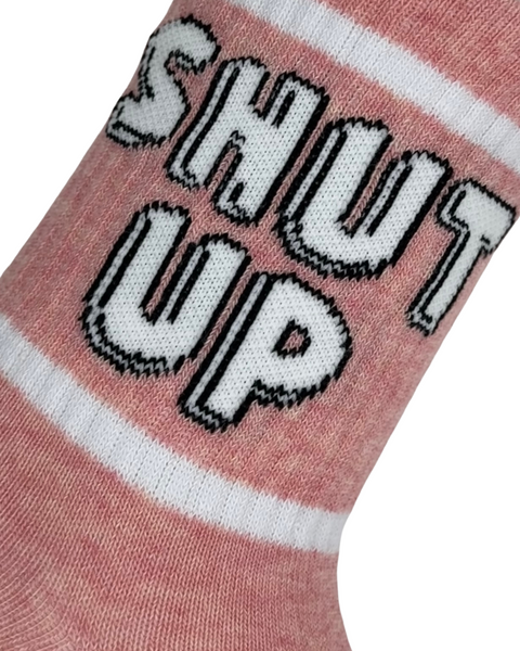 Purple Shut Up Socks