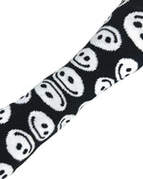 Close view of smiley socks