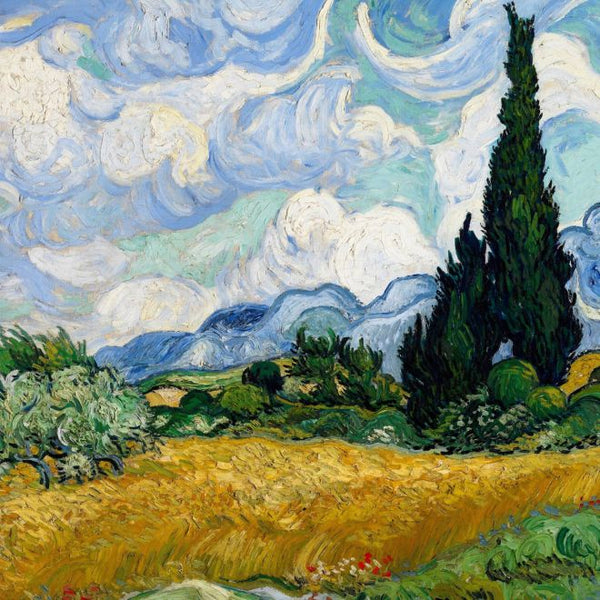 Wheat Field With Cypresses Sock