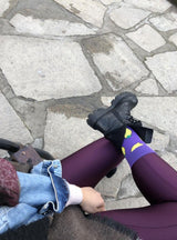 Lemon Purple Socks